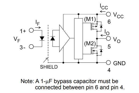 Application Circuit Diagram - Toshiba TLP577xH Infrared LED & Photo ICs